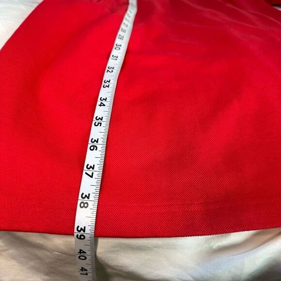 Talbots Red Pique Collared Dress Womens Large NWT Knee Length Preppy Pockets - Picture 8 of 10